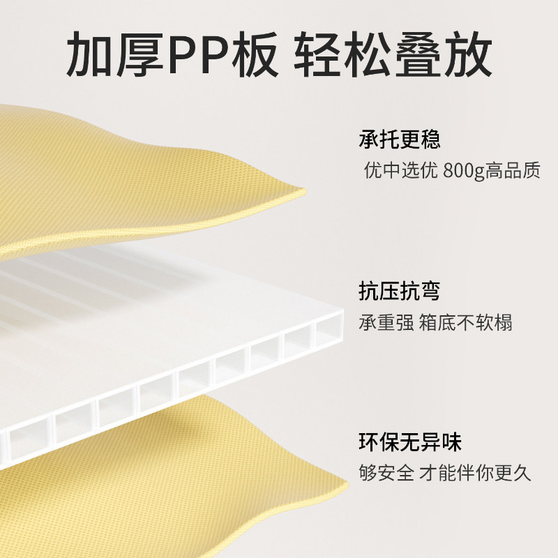 无甲醛PP板衣物收纳盒卧室衣柜收纳筐可折叠透窗超大容量收纳箱,淘宝优惠券,粉丝福利购,淘宝优惠卷