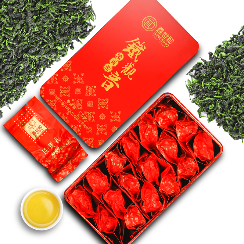 鑫世和旗舰店安溪铁观音兰花浓香型正味高山乌龙新茶叶特小包装级送礼盒装1