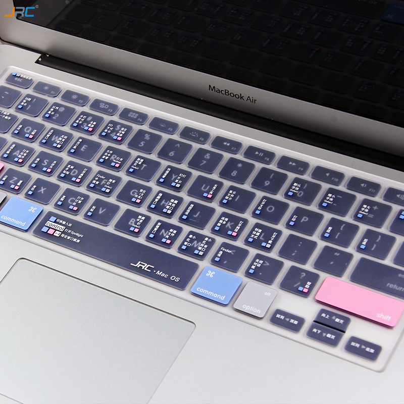 jrc适用于苹果笔记本功能性快捷键盘膜超薄Macbook14英寸Pro16保护膜air15防尘膜键盘贴纸按键贴膜M4M1M2M3M5 - 图3