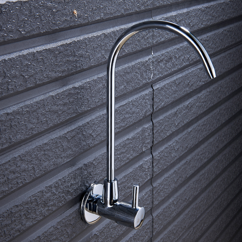 纯净水龙头全铜除铅家用净水器厨房直饮水龙头单冷入墙式4分 - 图1