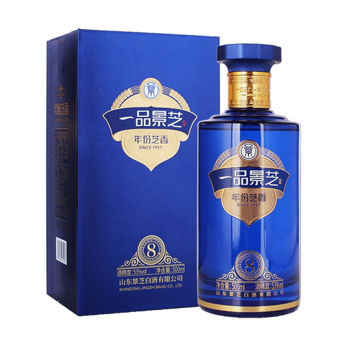 景芝 一品景芝芝香8 芝麻香型53度白酒 500ml新老包装随机 - 图1