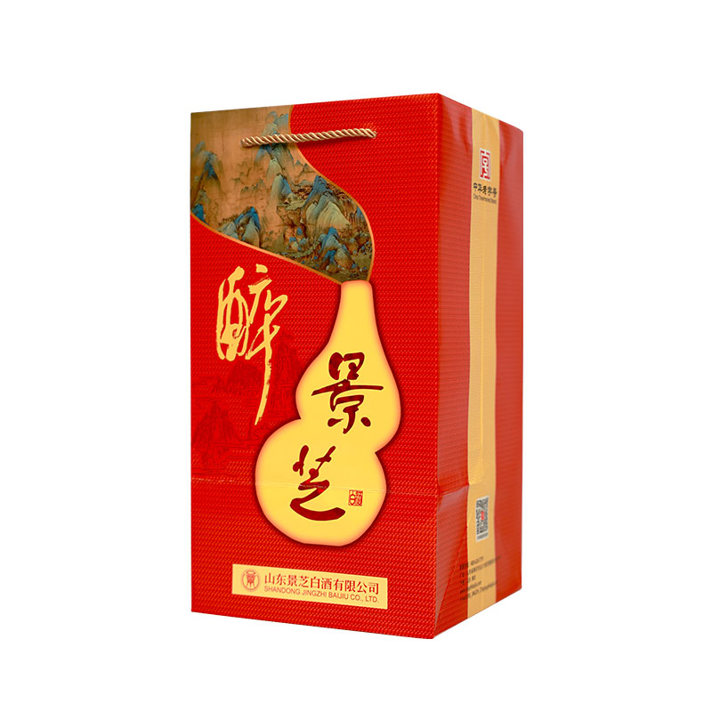 景芝醉景芝 千里江山图56度1L白酒大葫芦酒高度礼盒 中华老字号 - 图2