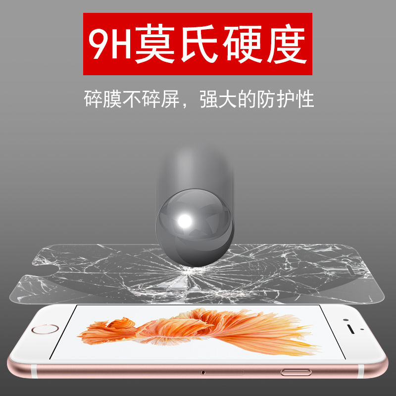 苹果6钢化膜iphone6plus全屏6s全包边6splus防摔6SP护眼抗蓝光P刚化i6手机六mo屏保ip玻璃ipone保护puls的5.5-图2