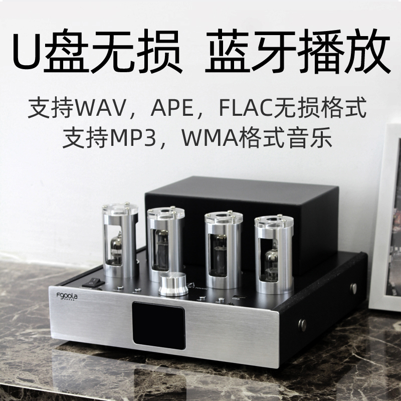 Fgoola301电子管胆机功放机发烧级hifi组合音响套装家用桌面音箱-图2