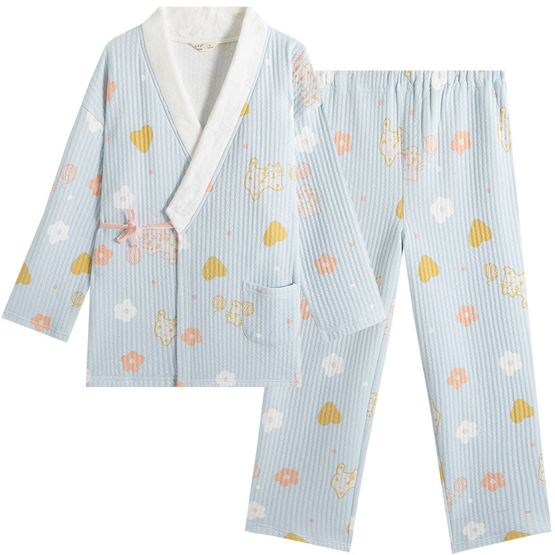 咕羊羊空气棉月子服秋冬季款睡衣 咕羊羊家居服套装