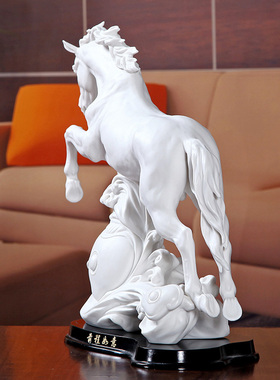 德化雕塑白瓷客厅原创摆件装饰品