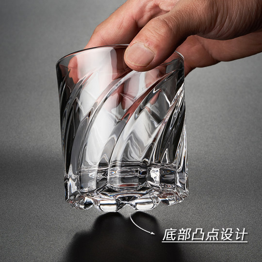 Spinning Whiskey Tumbler Crystal Glass Idea