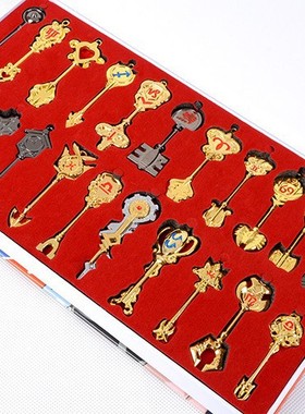 漫域动漫 妖精的尾巴钥匙 22支套装 行会标志项链 动漫周边