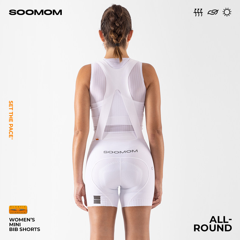 SOOMOM | ALL-ROUND女士双箭头公路车背带骑行超短裤三分春夏新款,淘宝优惠券,粉丝福利购,淘宝优惠卷