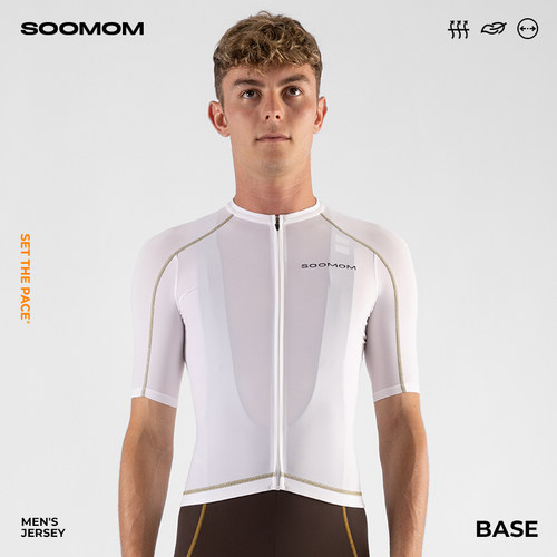 SOOMOM | BASE 男士公路车骑行服男款夏季短袖上衣透气新款 - 图0