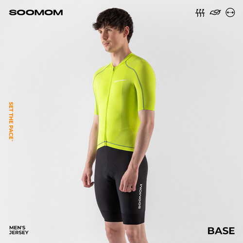 SOOMOM | BASE 男士公路车骑行服男款夏季短袖上衣透气新款 - 图3