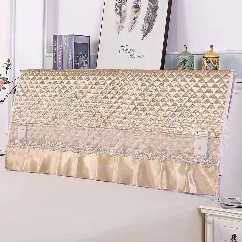 全包万能通用床头罩软包夹棉布艺防撞防尘保护罩套北欧简约 - 图2