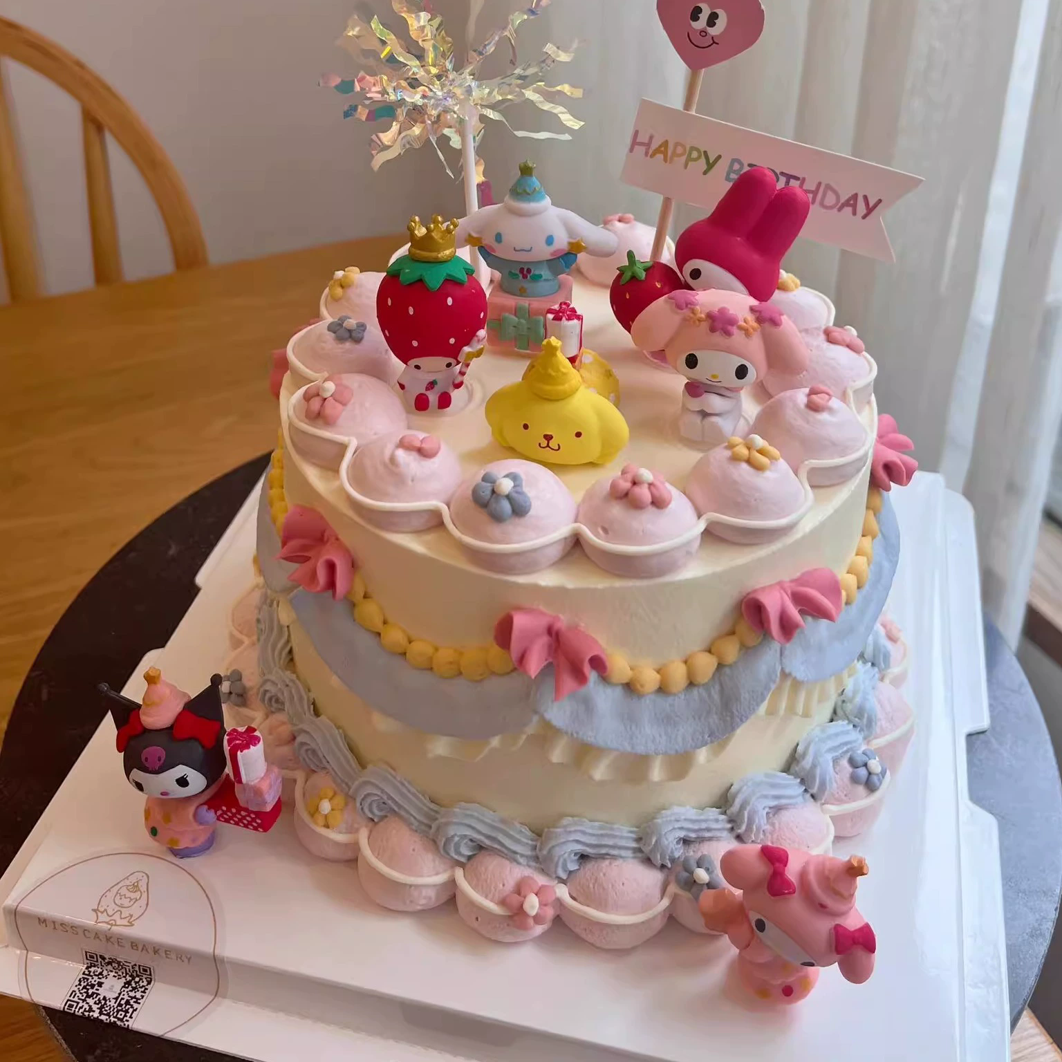 卡通可爱猫咪蛋糕装饰摆件粉色系儿童男孩女孩生日甜品台装扮插件,淘宝优惠券,粉丝福利购,淘宝优惠卷