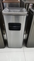 Stainless steel port type round rectangular large capacity garbage can