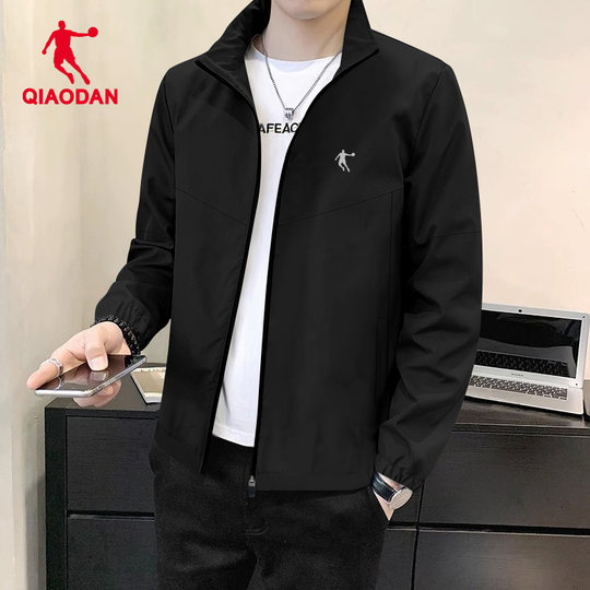 乔丹风衣外套男2025秋季新款男士冲锋衣防风户外夹克男装运动上衣