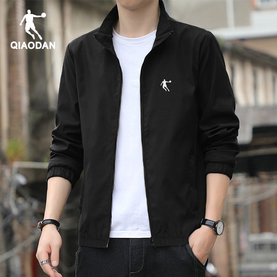 乔丹风衣外套男防水泼冲锋衣2025秋季新款官方正品男士蓝色运动服