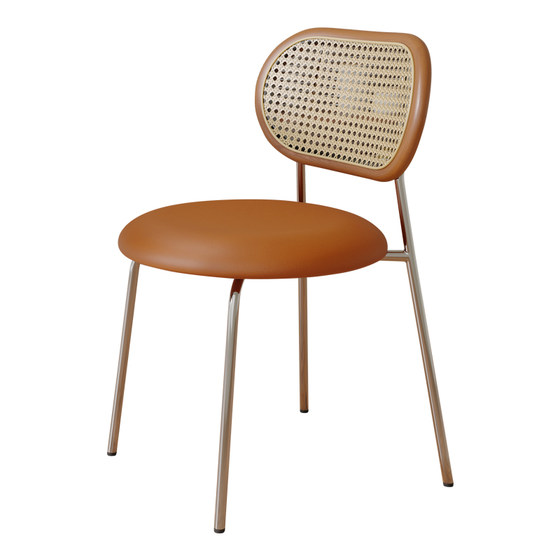 Dining chairs, household mid-century style rattan dining tables and chairs
