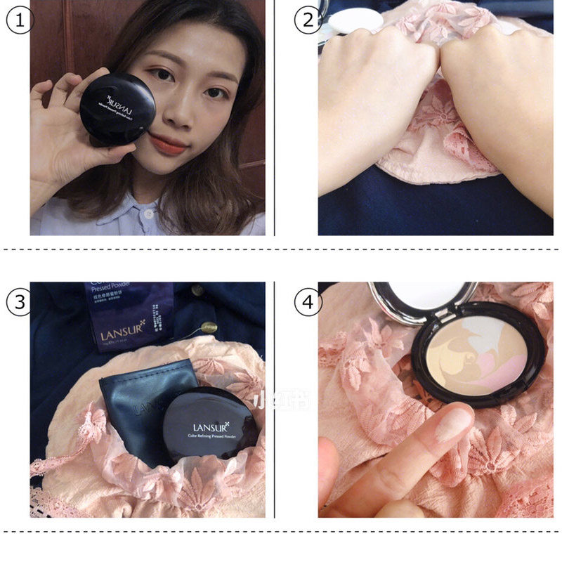 兰瑟炫色修颜蜜粉饼控油强定妆粉网 lansur兰瑟瑞丰恒业粉饼