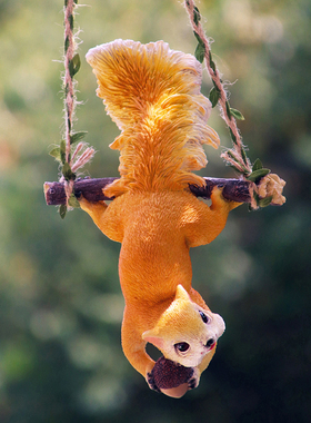 创意动物可爱卡通小兔子秋千庭院