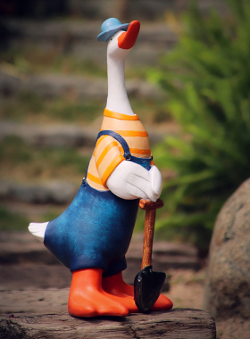 可爱田园风大树脂落地摆件庭院