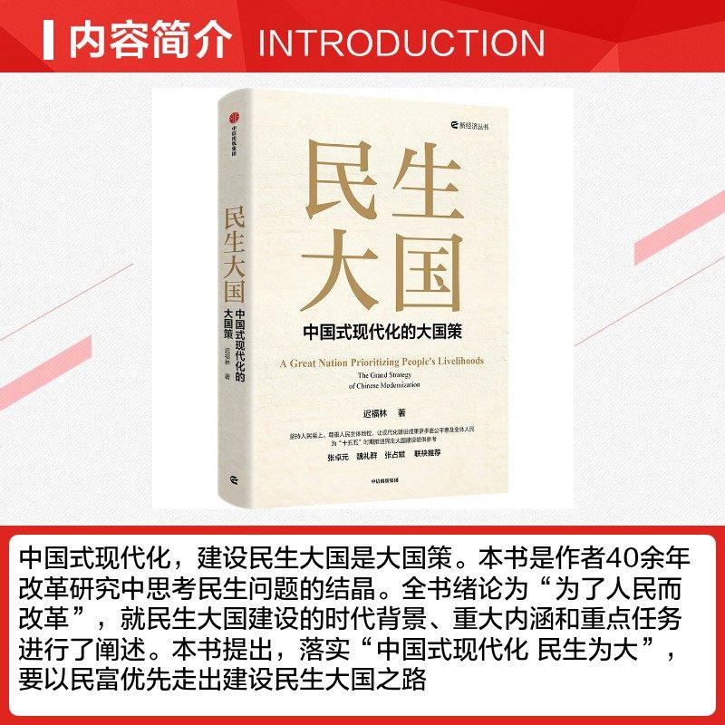 民生大国 中国式现代化的大国策 迟福林40年民生研究集大成之作 聚焦民生为大 为十五五规划建言献策民富优先公共服务新华文轩中信 - 图1
