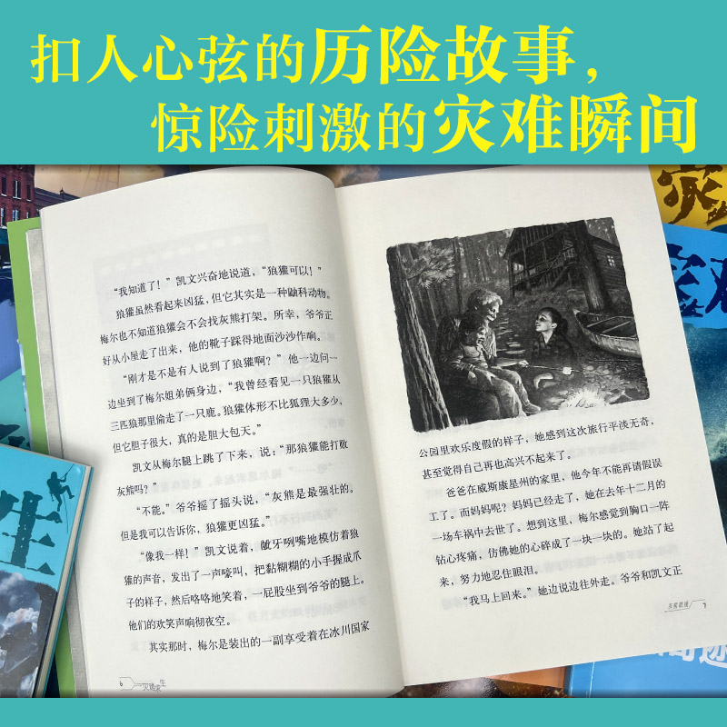 灾难求生系列第12册鲨口余生 接力出版社男孩看的冒险书荒野求生青少年生存冒险小说三四五六年级小学生课外阅读8-10-15岁 - 图1