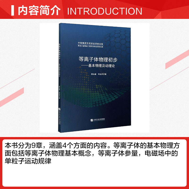 等离子体物理初步——基本物理及动理论 黄永盛,毕远杰 著 物理学专业科技 新华书店正版图书籍 哈尔滨工程大学出版社 - 图1