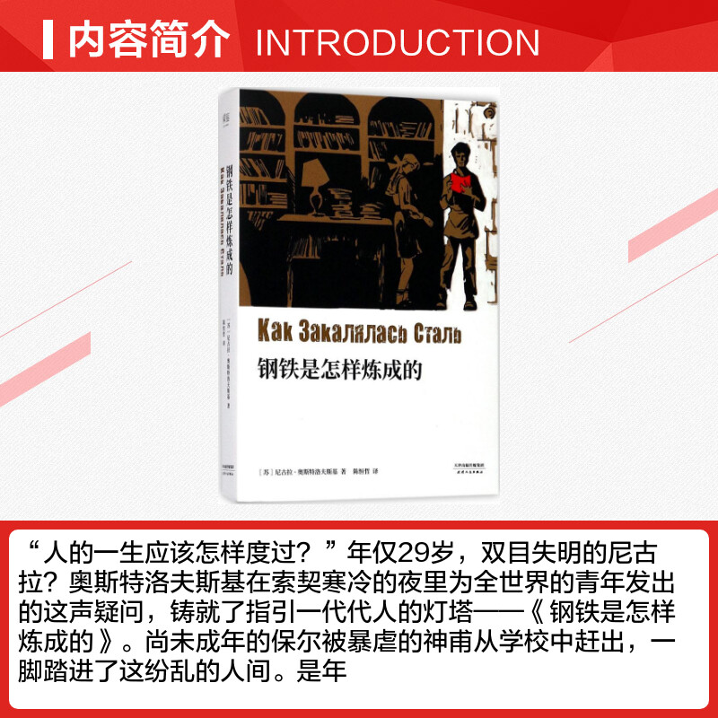 钢铁是怎样炼成的(苏)尼古拉·奥斯特洛夫斯基著;陈恒哲译著世界名著文学新华书店正版图书籍天津人民出版社-图1