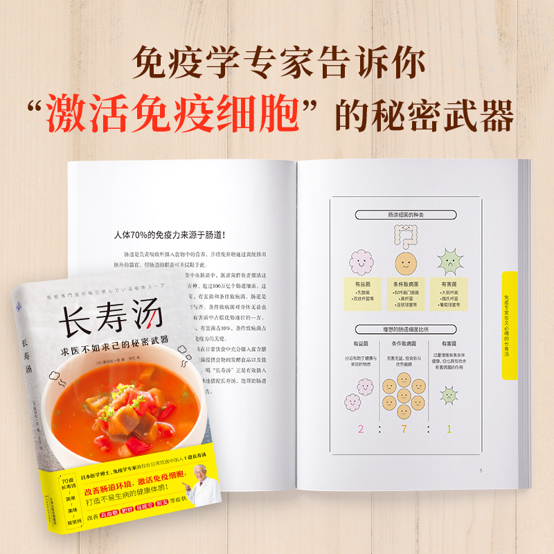 长寿汤 日藤田纮一郎著1道汤改善肠道环境增强免疫力打造不易生病的健康体质保健美颜美容排毒养颜书健身书健康养生书新华书店正版 - 图0