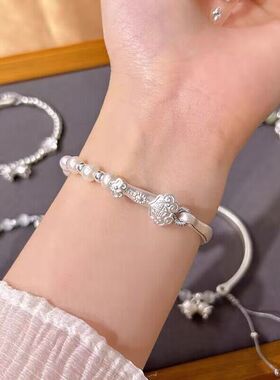 网红爆款铃兰花半镯珍珠手链