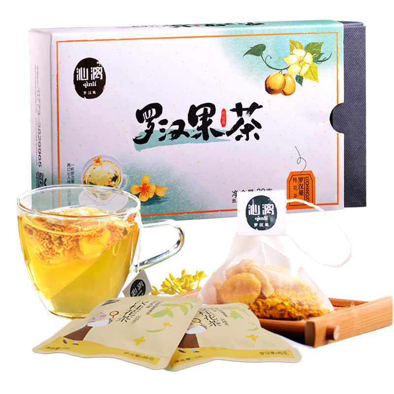 沁漓罗汉果桂花茶组合果芯干桂花 沁漓组合型花茶