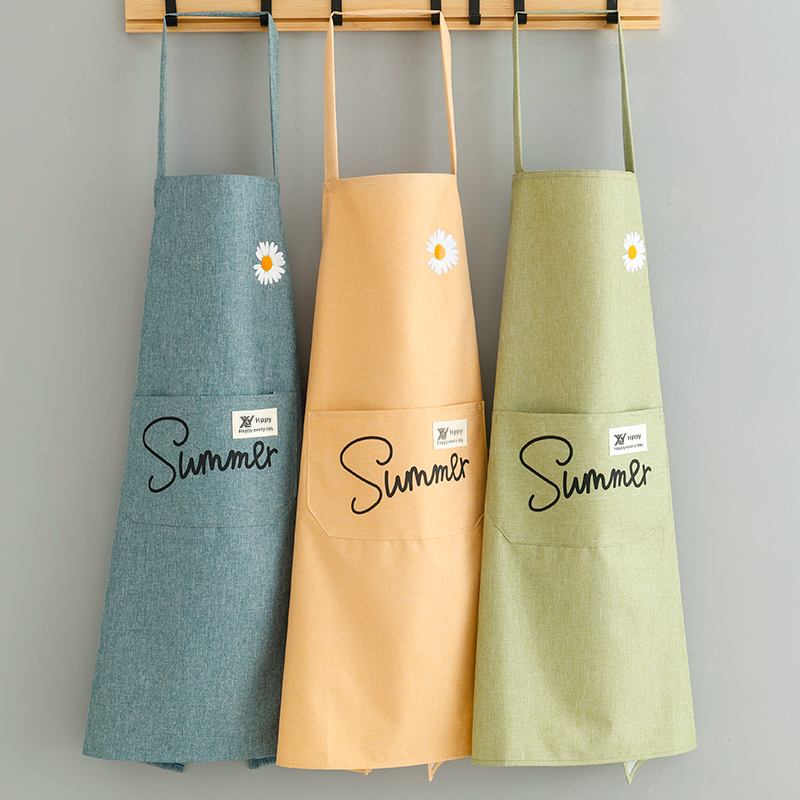 洋气新款防水围裙定制logo防油防污厨房做饭罩衣家用围腰工作服,淘宝优惠券,粉丝福利购,淘宝优惠卷