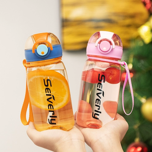 Пластиковая детская портативная чайная чашка подходит для мужчин и женщин, простой и элегантный дизайн, защита при падении