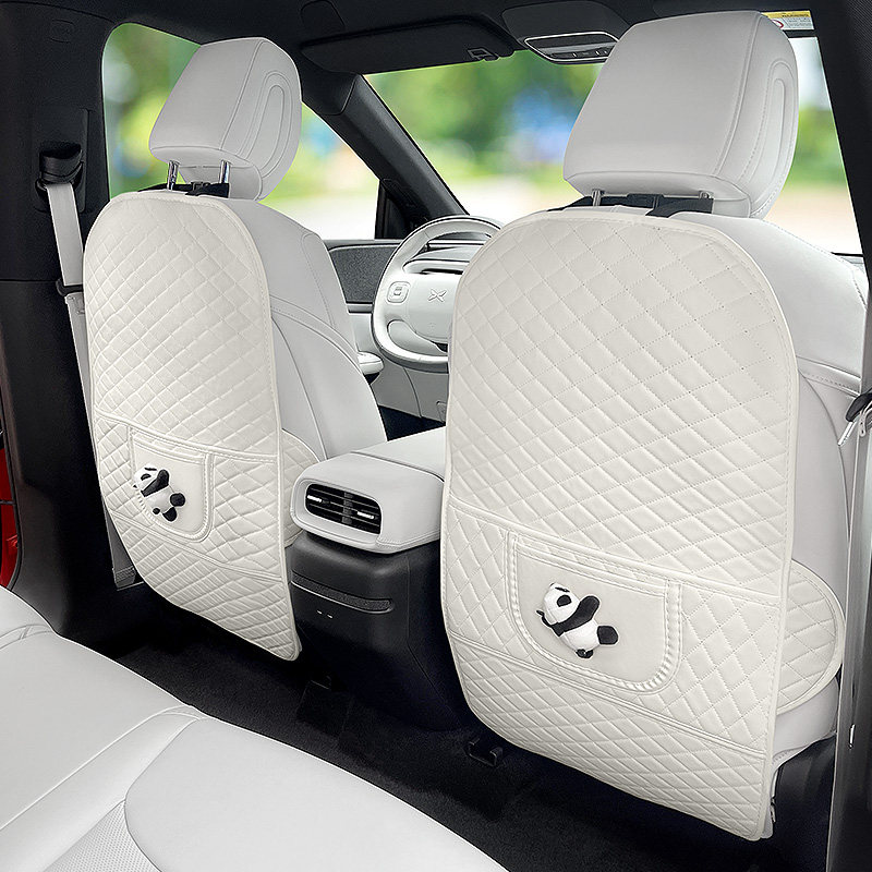 汽车后排座椅背防踢垫快乐煤球车内后座后背通用保护垫座椅防磨垫,淘宝优惠券,粉丝福利购,淘宝优惠卷