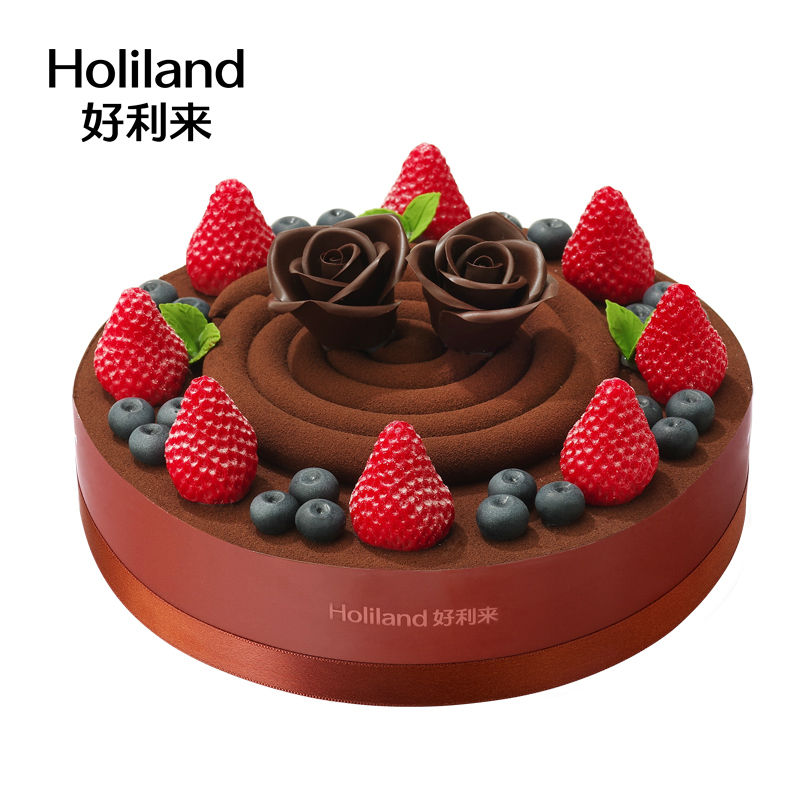 好利来生日蛋糕-可可花园-动物奶油巧克力慕斯轻脆夹心同城配送 - 图0