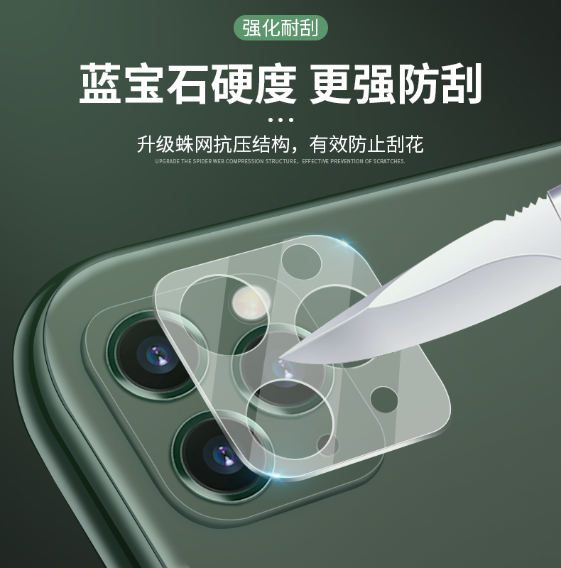 适用于华为荣耀X10镜头膜honor30后盖摄像头膜30pro+全包v30保护圈30s镜头贴4TPro钢化膜play4t防刮v30pro - 图2