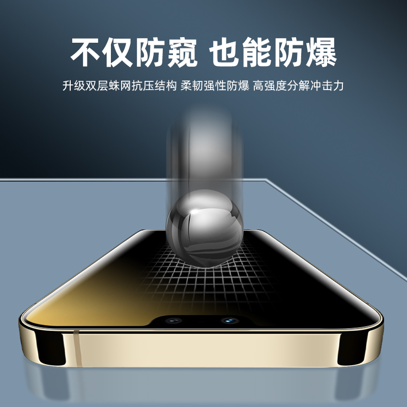 vivos12防偷窥膜s6防窥膜s1pro水凝s10e全屏s9e磨砂s5软s7/s7e/s7t保护s12pro曲面s1手机s10/s10pro钢化膜s9-图2