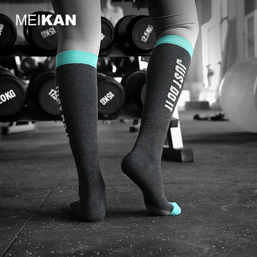 Дорожные спортивные высокие носки для спортзала, быстросохнущие дышащие амортизирующие высокие сапоги, для бега