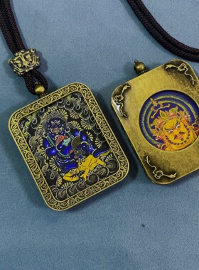 厂家直销双面唐卡黄财神黑财神