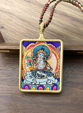 西藏钛钢唐卡吊坠十二生肖本命佛