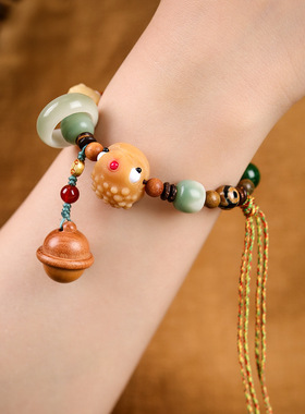 呱来财实心竹菩提多宝珠手捻