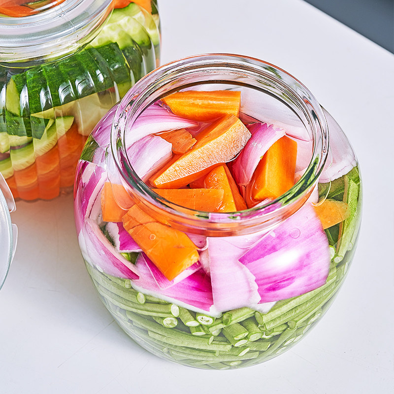 泡菜坛子泡菜罐玻璃家用厨房食品级百香果腌制咸菜储物杂粮密封罐,淘宝优惠券,粉丝福利购,淘宝优惠卷