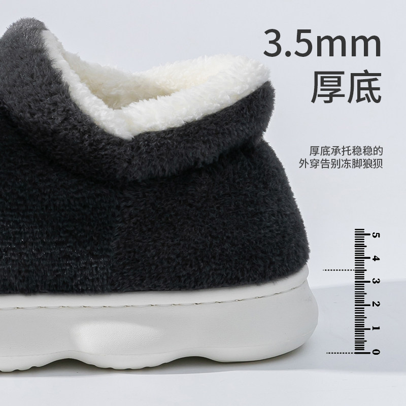 二哈狗棉拖鞋男士冬季款包跟情侣家居外穿防滑毛绒保暖可爱女棉鞋,淘宝优惠券,粉丝福利购,淘宝优惠卷