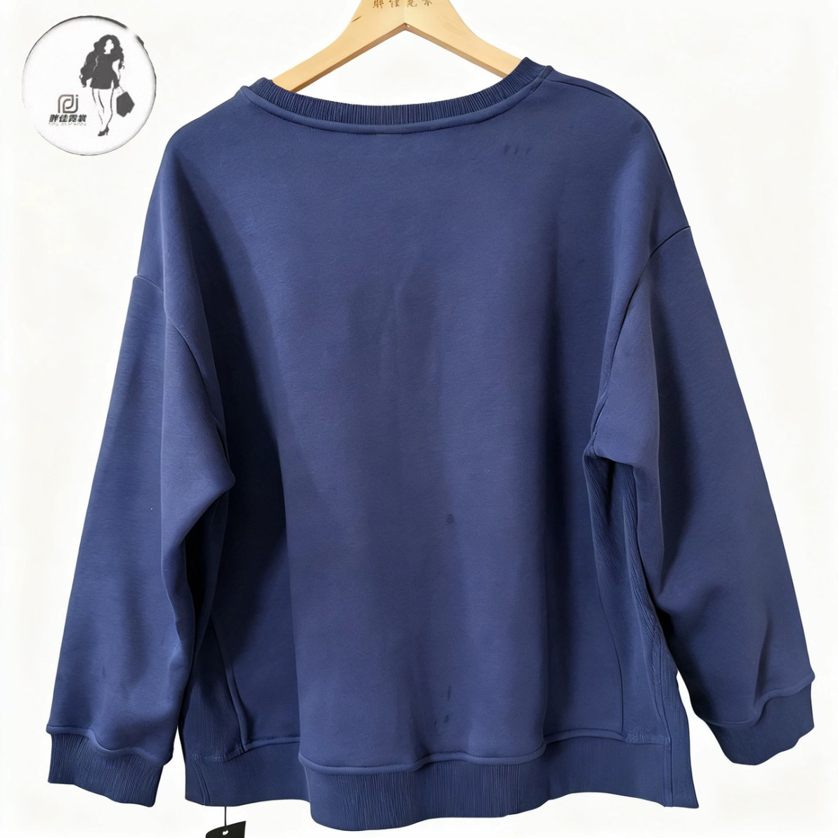 4232秋冬大码女卫衣加厚刺绣200斤圆领显瘦弹力胖MM休闲上衣,淘宝优惠券,粉丝福利购,淘宝优惠卷