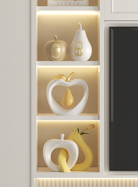 客厅电视柜奶油风高档装饰摆件