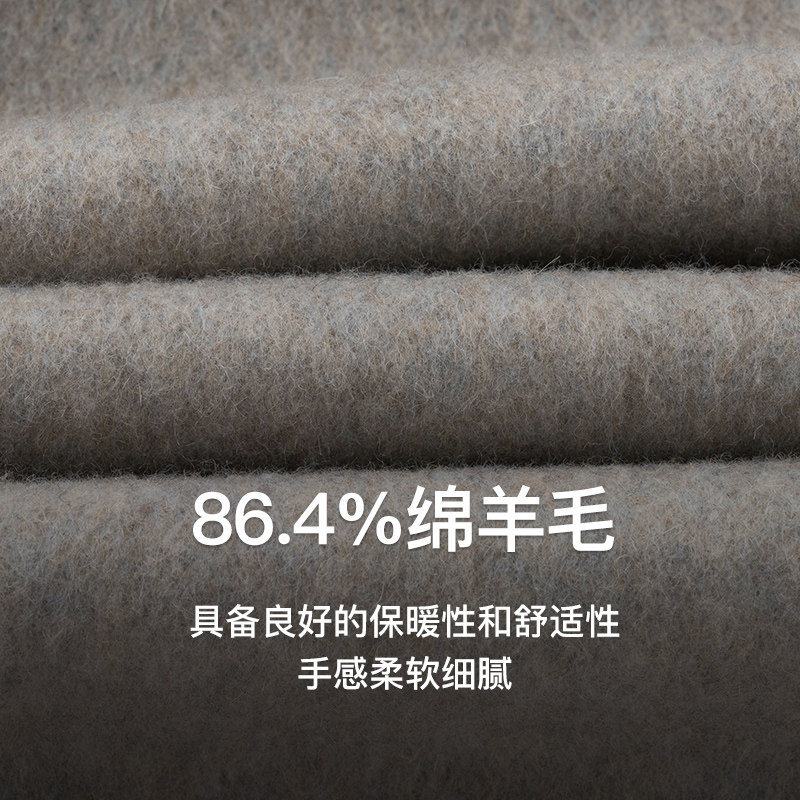 JDV商场同款秋冬新款米色男士戗驳领双排扣羊毛呢大衣男装WCO4517,淘宝优惠券,粉丝福利购,淘宝优惠卷