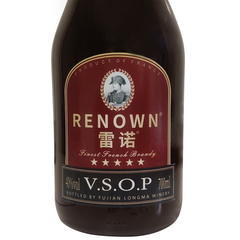 洋酒雷诺RENOWN五星白兰地VSOP700ml*12箱装正品烈酒无盒装 - 图1