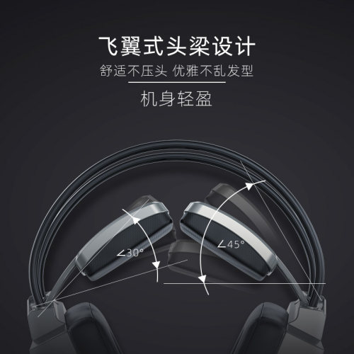 钛度幻龙之眼电脑耳机头戴式三角洲游戏电竞7.1声FPS台式带麦有线 - 图2