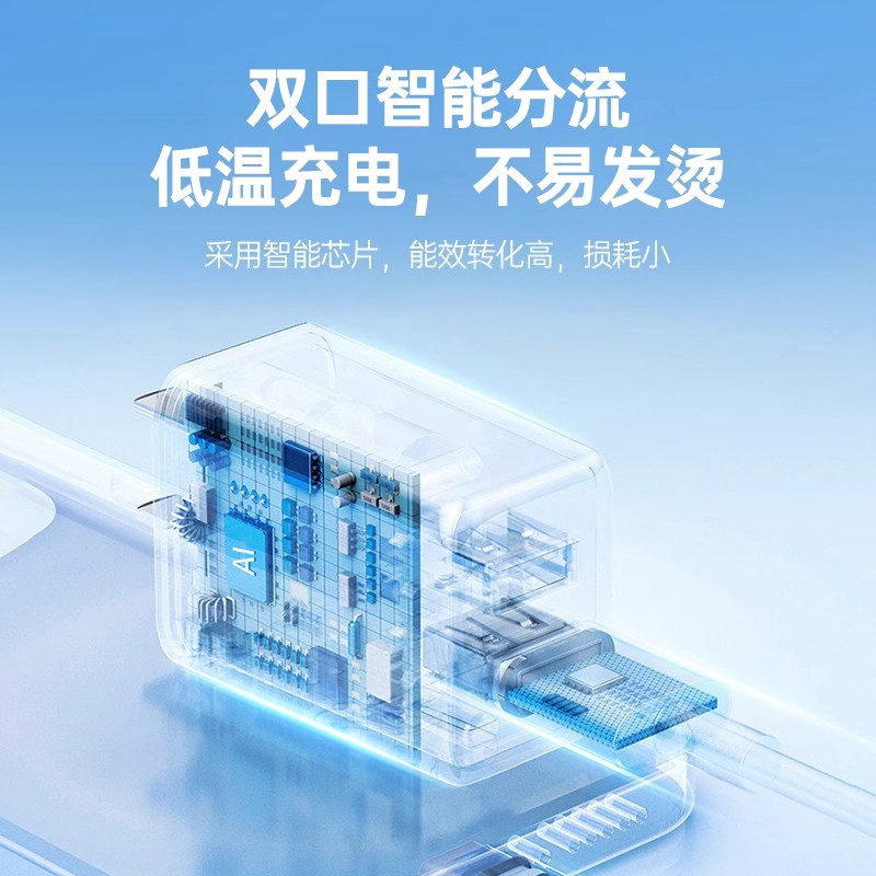 第一卫适用苹果45w双口充电器头iphone16pro手机usb多口快充tpyec官17数据线15方套装原pd多口装14正5v2a品30