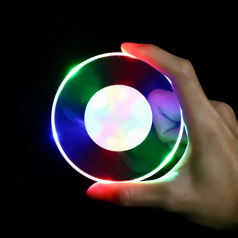 2022款超薄透明酒吧鸡尾酒发光杯垫底座发光灯灯光杯底调酒奶茶灯 - 图1